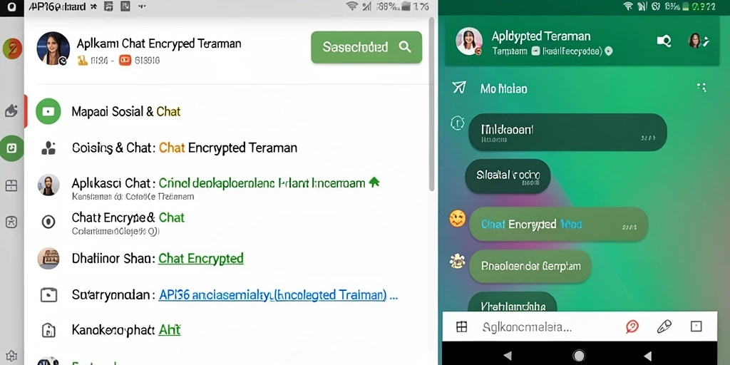 Antarmuka modern dan aman dari API36 untuk chat yang nyaman.