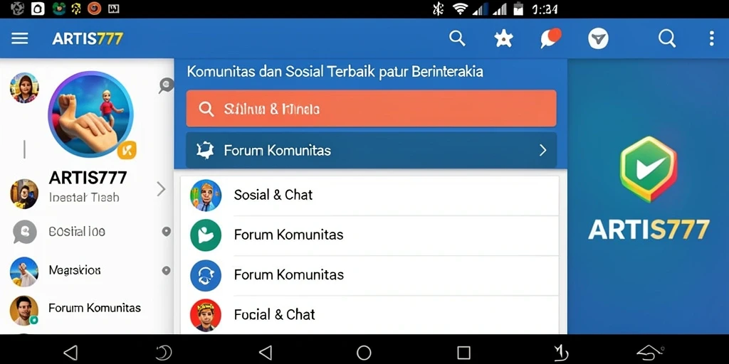 Tampilan antarmuka ARTIS777 yang menarik dan fungsional.