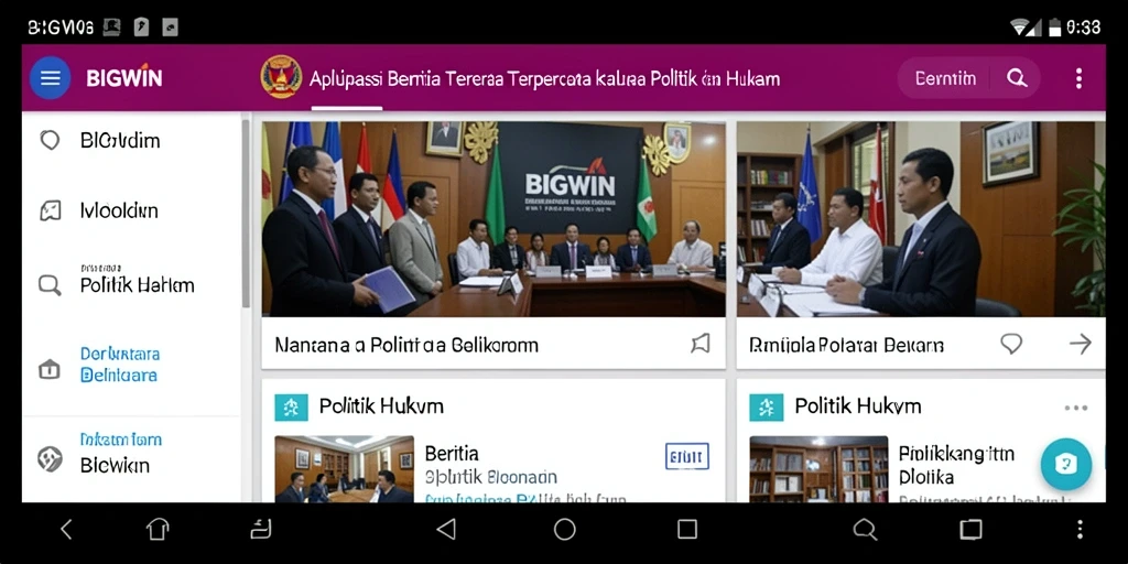 Tampilan antarmuka aplikasi BIGWIN yang menarik dan informatif.