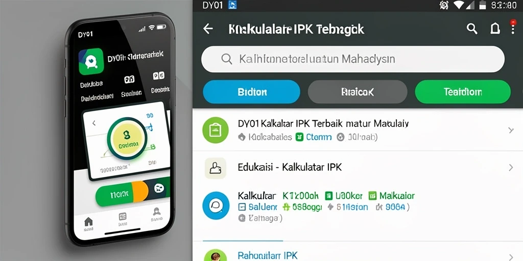 Tampilan antarmuka DY01 menampilkan fitur Kalkulator IPK yang mudah digunakan.