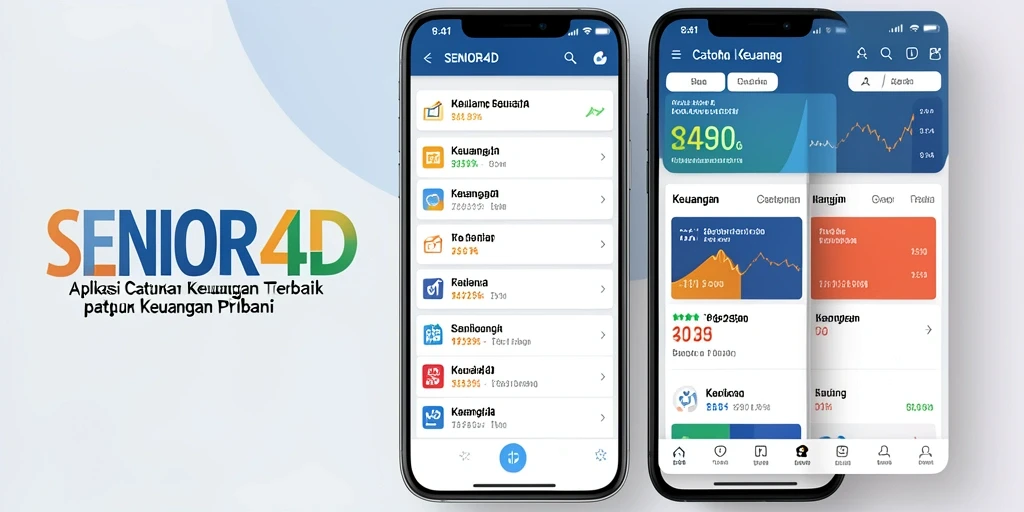 Tampilan antarmuka aplikasi SENIOR4D yang user-friendly untuk Catatan Keuangan.