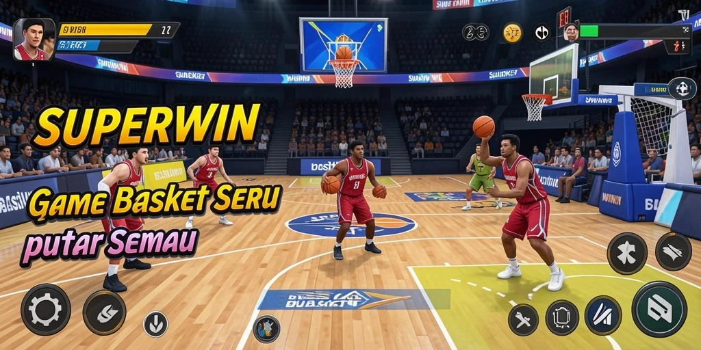 Tampilan antarmuka game Basket yang menarik dan interaktif.