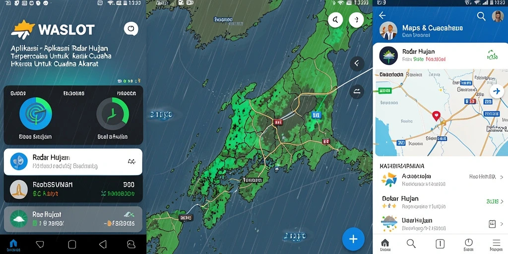 Antarmuka WASLOT yang menampilkan peta radar hujan terkini.